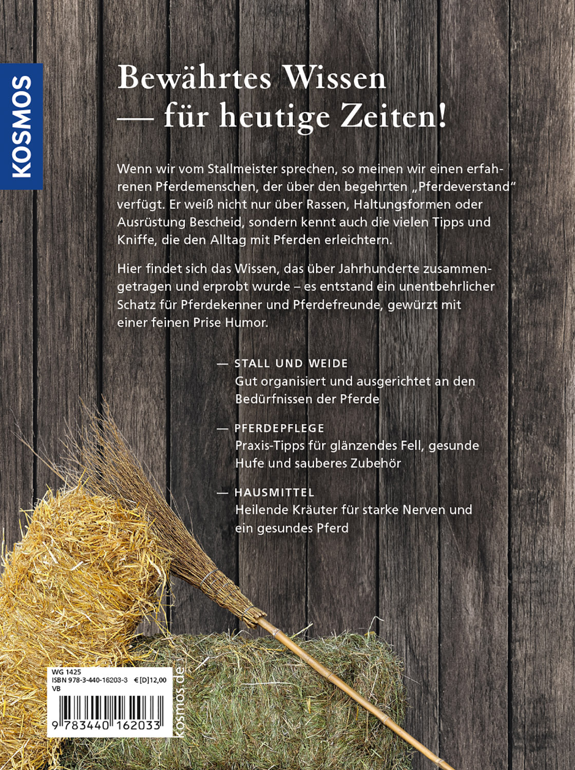 Rückseitencover Was der Stallmeister noch wusste