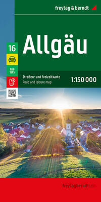 Vorderes Coverbild Allgäu, Straßen- und Freizeitkarte 1:150.000, freytag & berndt