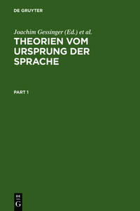 Vorderes Coverbild Theorien vom Ursprung der Sprache