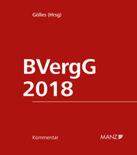 Vorderes Coverbild BVergG 2018
