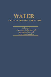 Vorderes Coverbild Water A Comprehensive Treatise