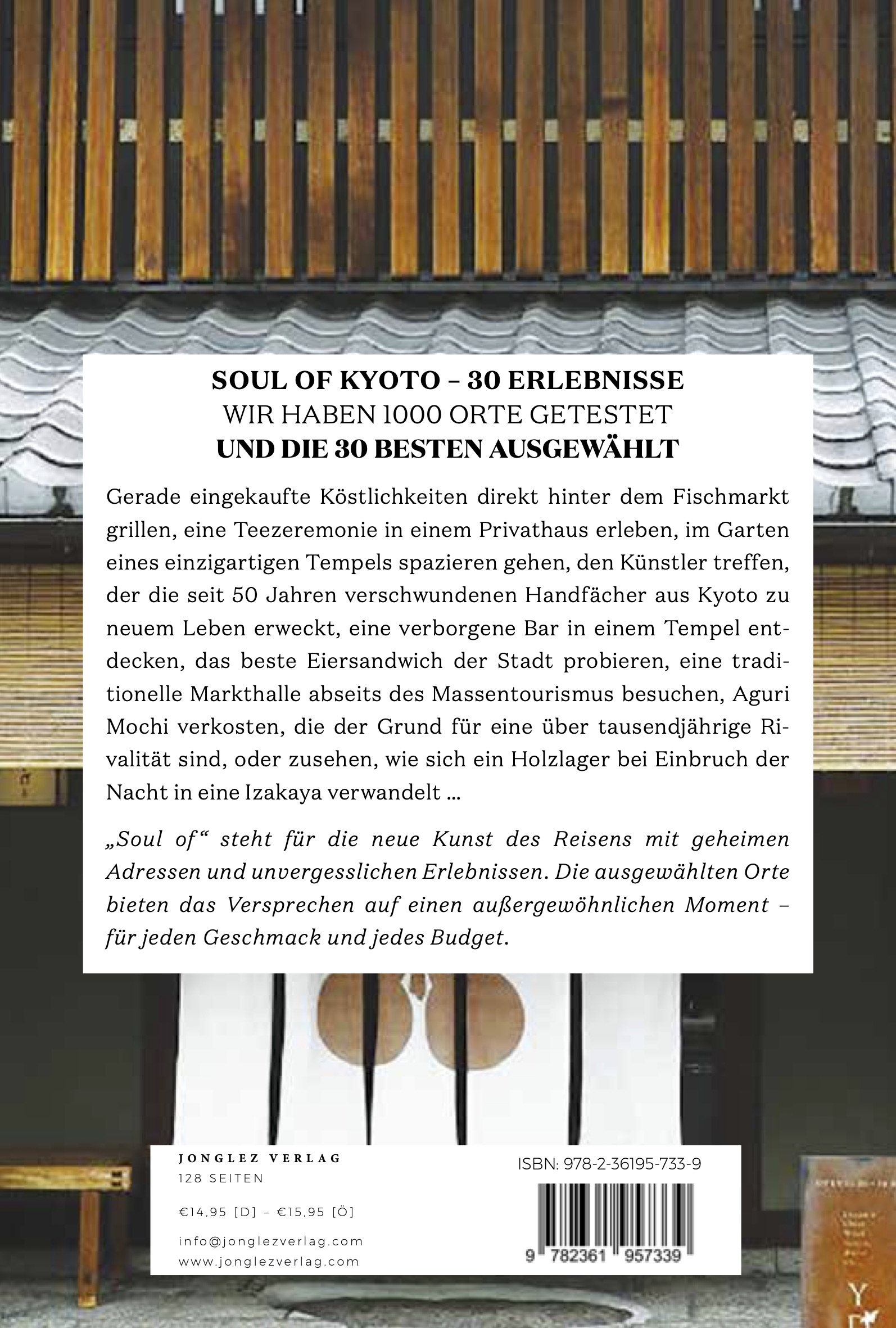 Rückseitencover Soul of Kyoto
