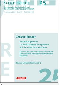Vorderes Coverbild Auswirkungen von Umweltmanagementsystemen auf die Unternehmenskultur