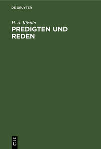 Vorderes Coverbild Predigten und Reden