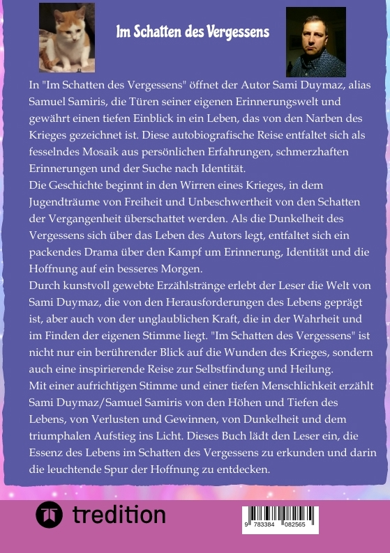 Rückseitencover Im Schatten des Vergessens