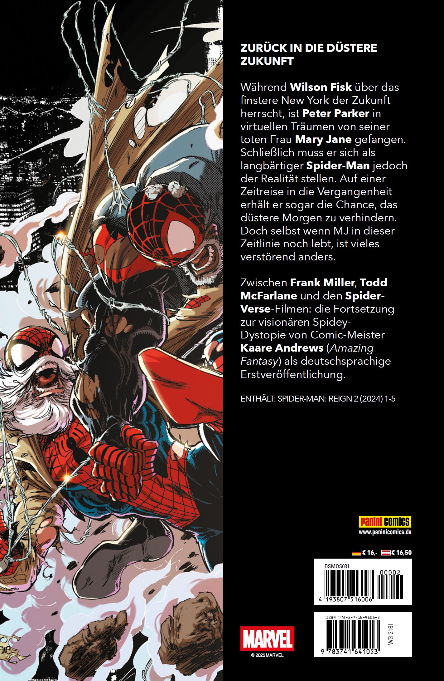 Rückseitencover Spider-Man: Reign