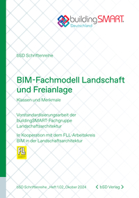 Vorderes Coverbild BIM-Fachmodell Landschaft und Freianlage