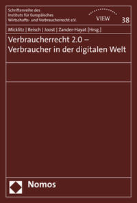 Vorderes Coverbild Verbraucherrecht 2.0 - Verbraucher in der digitalen Welt