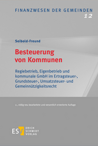 Vorderes Coverbild Besteuerung von Kommunen