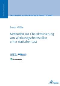 Vorderes Coverbild Methoden zur Charakterisierung von Werkzeugschnittstellen unter statischer Last