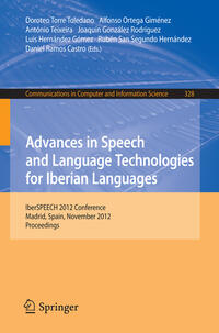 Vorderes Coverbild Advances in Speech and Language Technologies for Iberian Languages