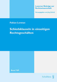 Vorderes Coverbild Schiedsklauseln in einseitigen Rechtsgeschäften