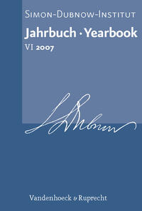 Vorderes Coverbild Jahrbuch des Simon-Dubnow-Instituts / Simon Dubnow Institute Yearbook VI (2007)