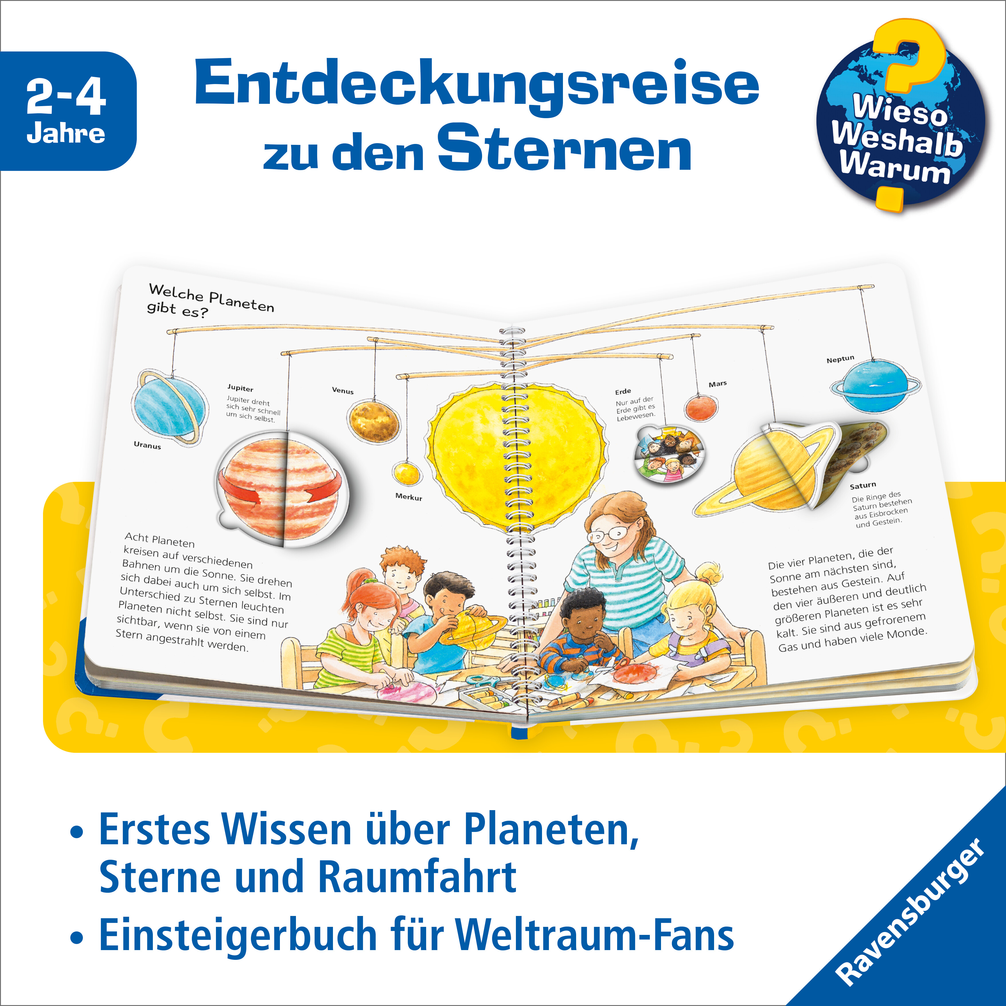 Beispielinhalt (Bild) Wieso? Weshalb? Warum? junior, Band 72 - Sonne, Mond und Sterne
