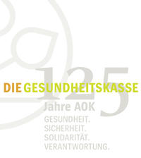 Vorderes Coverbild 125 Jahre AOK. Die Gesundheitskasse