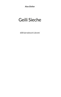 Vorderes Coverbild Geili Sieche