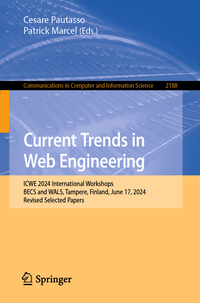Vorderes Coverbild Current Trends in Web Engineering
