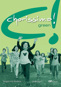 Vorderes Coverbild chorissimo! green. Liederbuch