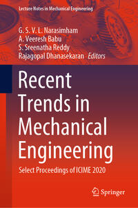 Vorderes Coverbild Recent Trends in Mechanical Engineering