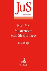 Vorderes Coverbild Mustertexte zum Strafprozess