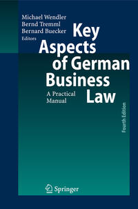 Vorderes Coverbild Key Aspects of German Business Law