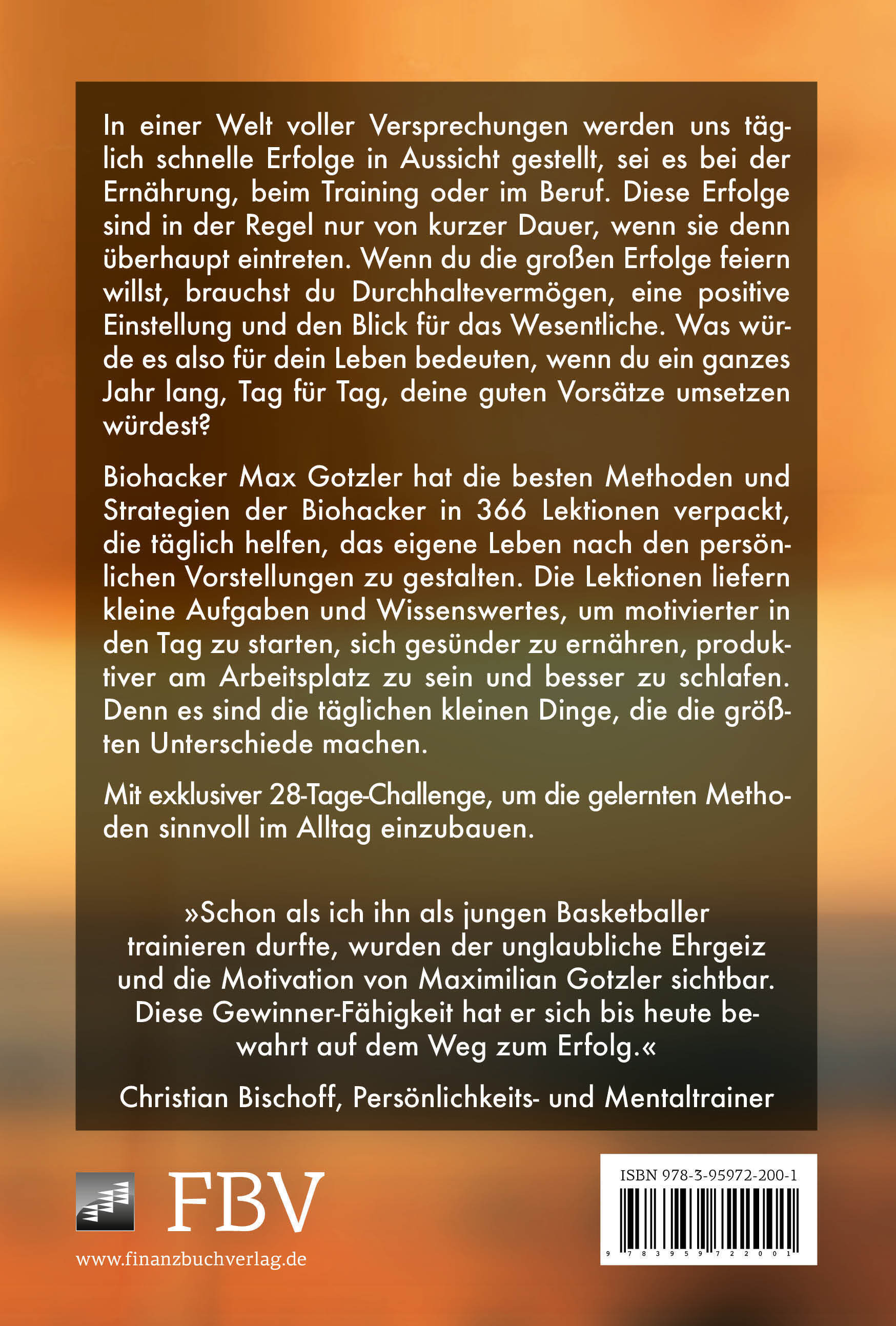 Rückseitencover Der tägliche Biohacker
