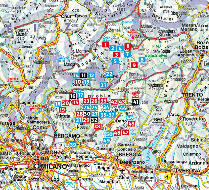 Beispielinhalt (Bild) Veltlin - Bergamasker Alpen