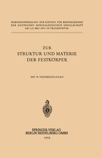 Vorderes Coverbild Zur Struktur und Materie der Festkörper