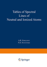 Vorderes Coverbild Tables of Spectral Lines of Neutral and Ionized Atoms