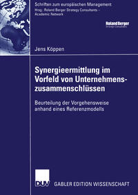 Vorderes Coverbild Synergieermittlung im Vorfeld von Unternehmenszusammenschlüssen