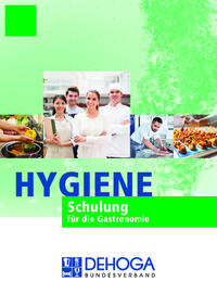 Vorderes Coverbild Hygieneschulung für die Mitarbeiter in der Gastronomie
