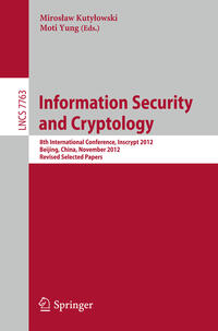 Vorderes Coverbild Information Security and Cryptology