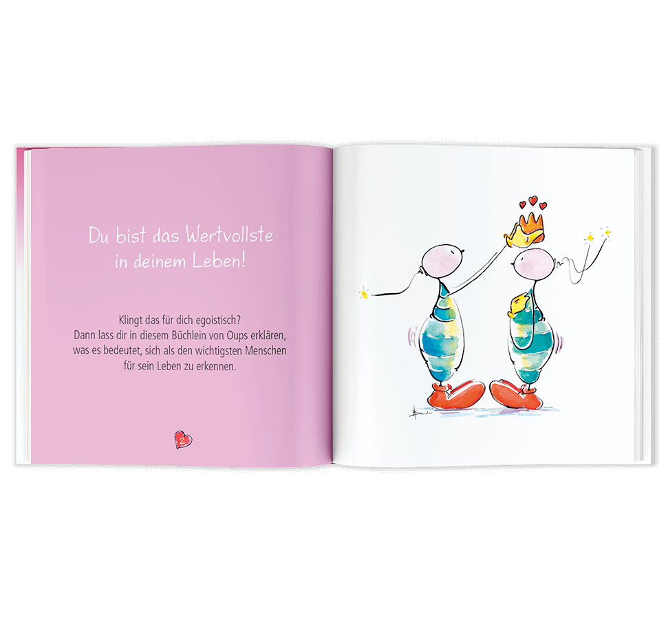 Beispielinhalt (Bild) Sei liebevoll zu dir selbst …