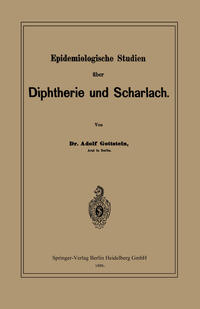 Vorderes Coverbild Epidemiologische Studien über Diphtherie und Scharlach