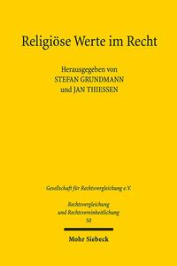 Vorderes Coverbild Religiöse Werte im Recht