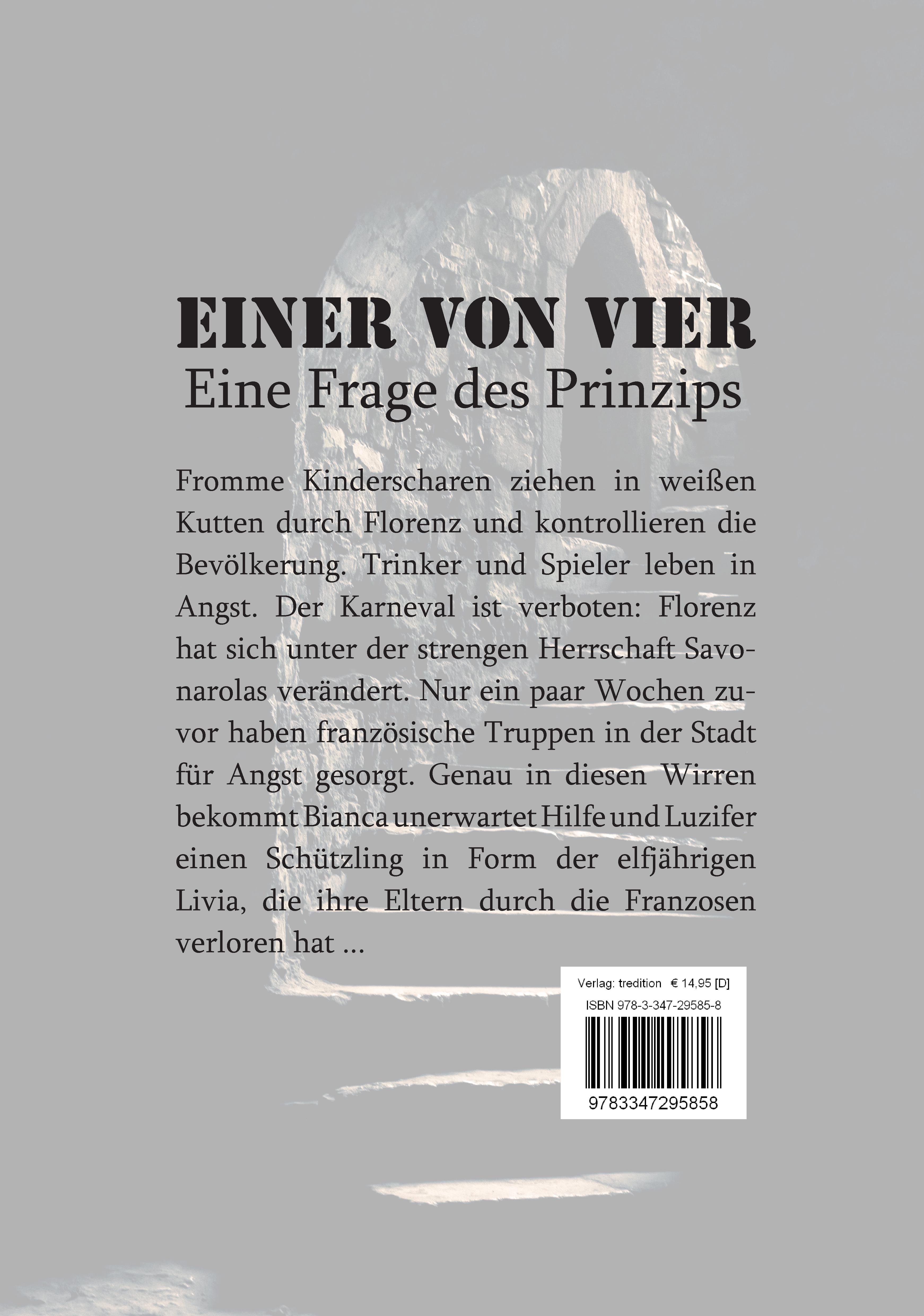 Rückseitencover Einer von vier