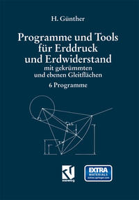 Vorderes Coverbild Programme und Tools für Erddruck und Erdwiderstand mit gekrümmten und ebenen Gleitflächen