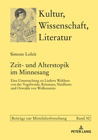 Vorderes Coverbild Zeit- und Alterstopik im Minnesang