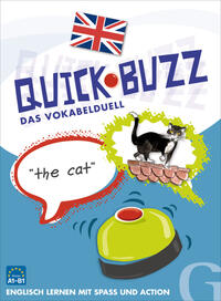 Vorderes Coverbild QUICK BUZZ – Das Vokabelduell – Englisch