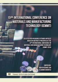 Vorderes Coverbild 15th International Conference on Materials and Manufacturing Technology (ICMMT)