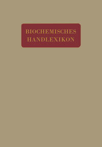 Vorderes Coverbild Biochemisches Handlexikon