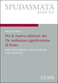 Vorderes Coverbild Per la nuova edizione del De verborum significatione di Festo