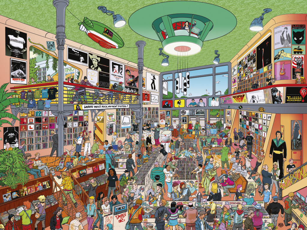 Beispielinhalt (Bild) Record Store