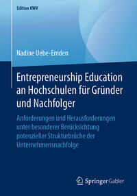 Vorderes Coverbild Entrepreneurship Education an Hochschulen für Gründer und Nachfolger