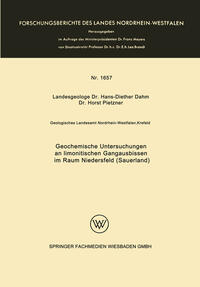 Vorderes Coverbild Geochemische Untersuchungen an limonitischen Gangausbissen im Raum Niedersfeld (Sauerland)