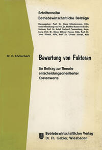 Vorderes Coverbild Bewertung von Faktoren