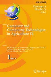 Vorderes Coverbild Computer and Computing Technologies in Agriculture IX