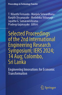 Vorderes Coverbild Selected Proceedings of the 2nd International Engineering Research Symposium; IERS 2024; 14 Aug; Colombo, Sri Lanka