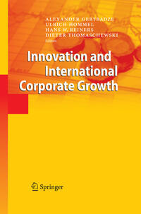 Vorderes Coverbild Innovation and International Corporate Growth