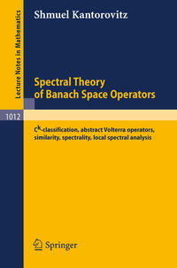 Vorderes Coverbild Spectral Theory of Banach Space Operators